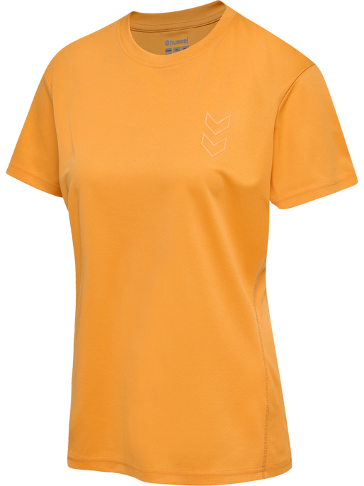 hmlACTIVE PL JERSEY S/S WOMAN, BLAZING ORANGE, packshot