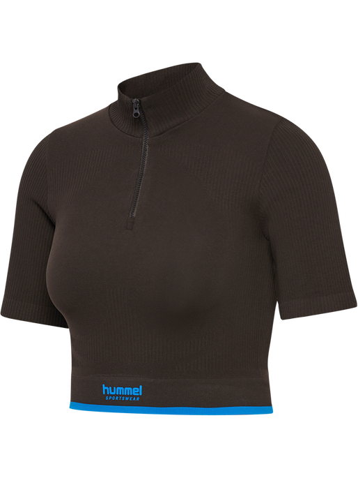 hmlKNITTED WOMENS ZIP TOP, AFTER DARK hmlKNITTED WOMENS ZIP TOP, AFTER DARK, packshot