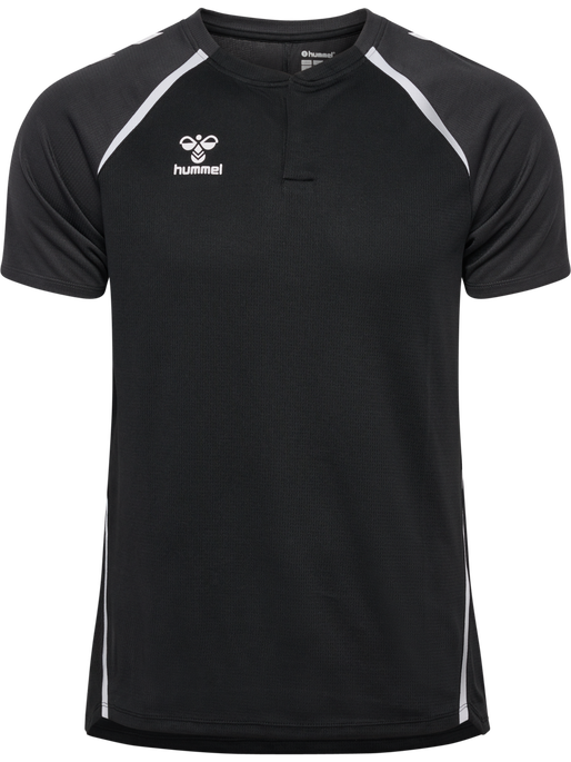 hmlLEAD 2.0 POLO, BLACK/ASPHALT, packshot