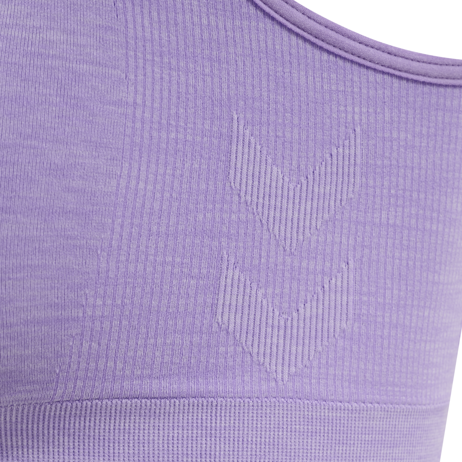 hmlMT UNA SEAMLESS SPORTS TOP, LAVENDER MELANGE, packshot