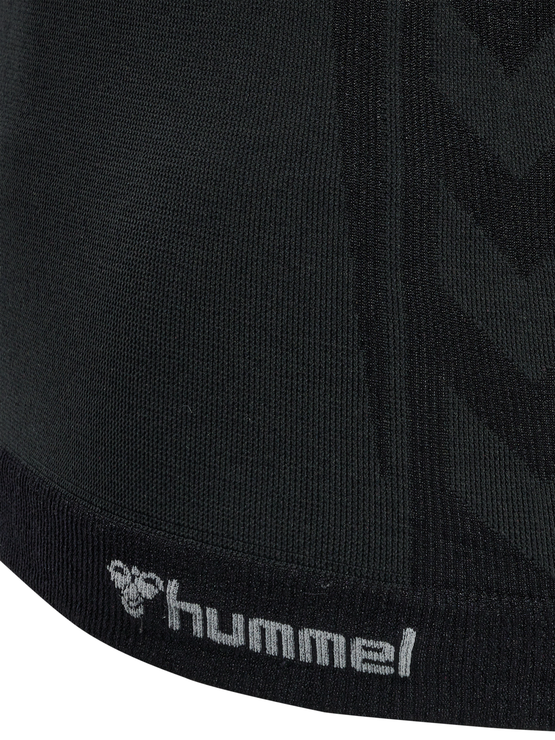 hmlCLEA SEAMLESS TIGHT T-SHIRT L/S, BLACK MELANGE, packshot
