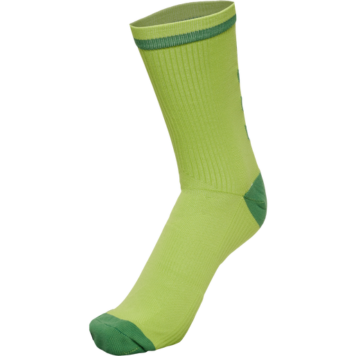 ELITE INDOOR SOCK LOW PA, DARK CITRON/MYRTLE, packshot