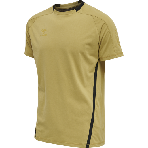 hmlCIMA XK T-SHIRT S/S, ANTIQUE GOLD hmlCIMA XK T-SHIRT S/S, ANTIQUE GOLD, packshot