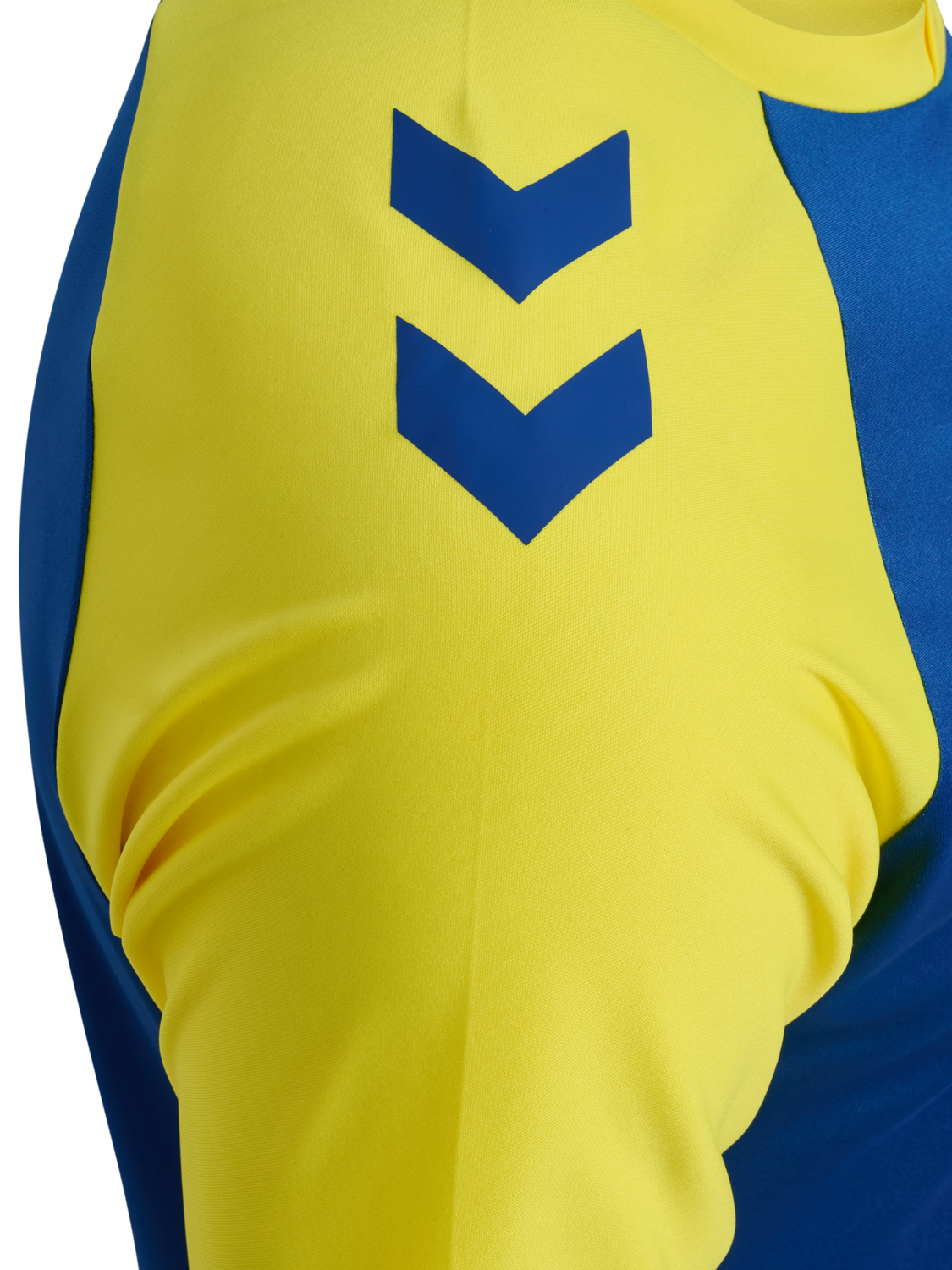 hmlMATCH LEAGUE JERSEY S/S, TRUE BLUE/BLAZING YELLOW, packshot