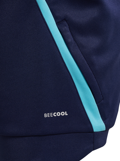 hmlLEAD 2.0 TRACK ZIP JACKET KIDS, MARINE/BLUE FISH hmlLEAD 2.0 TRACK ZIP JACKET KIDS, MARINE/BLUE FISH, packshot