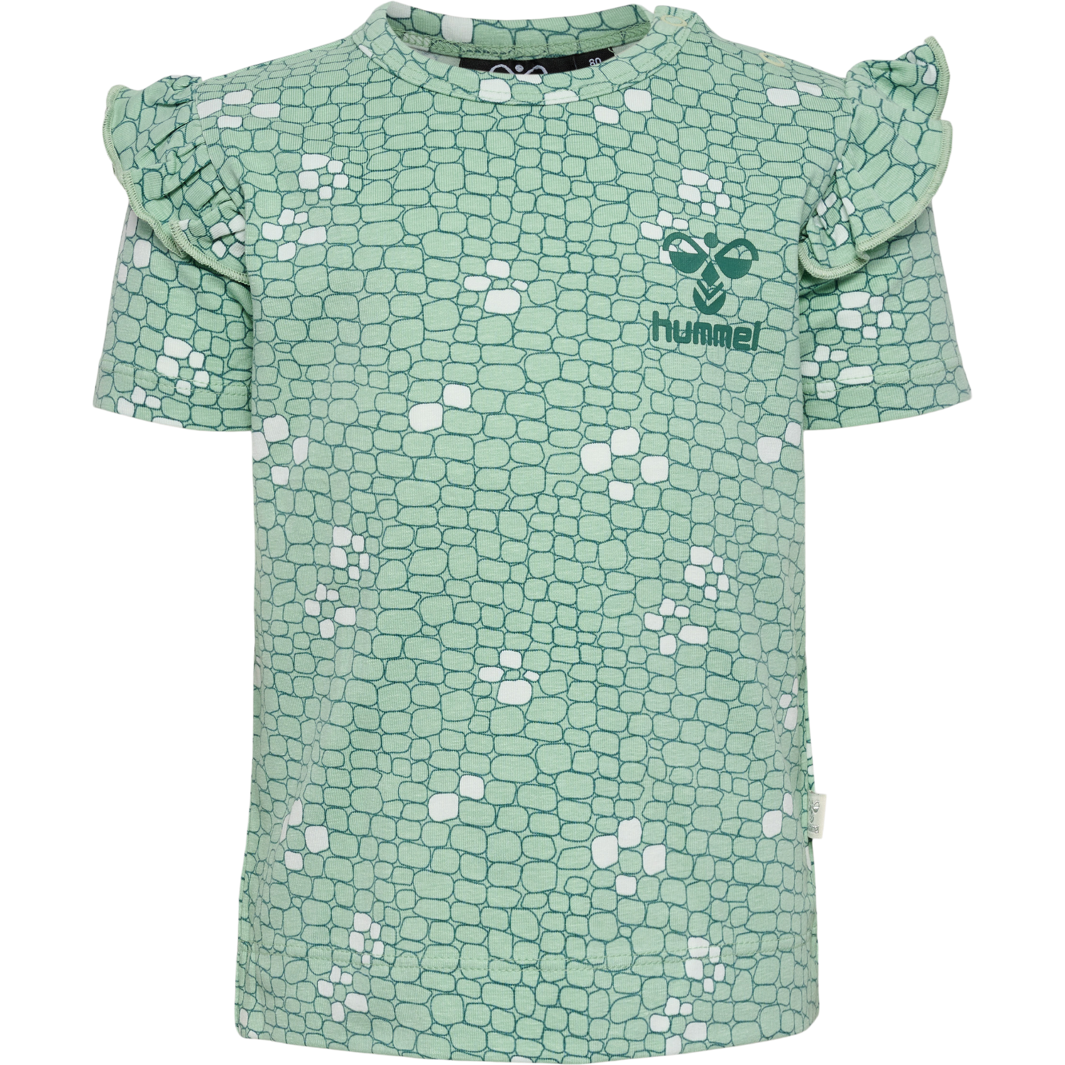 hmlZANZI T-SHIRT S/S, SILT GREEN, packshot