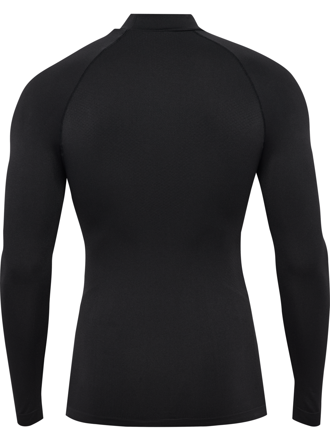 hmlBL COMFORT 2.0 MOCKNECK TEE L/S, BLACK, packshot