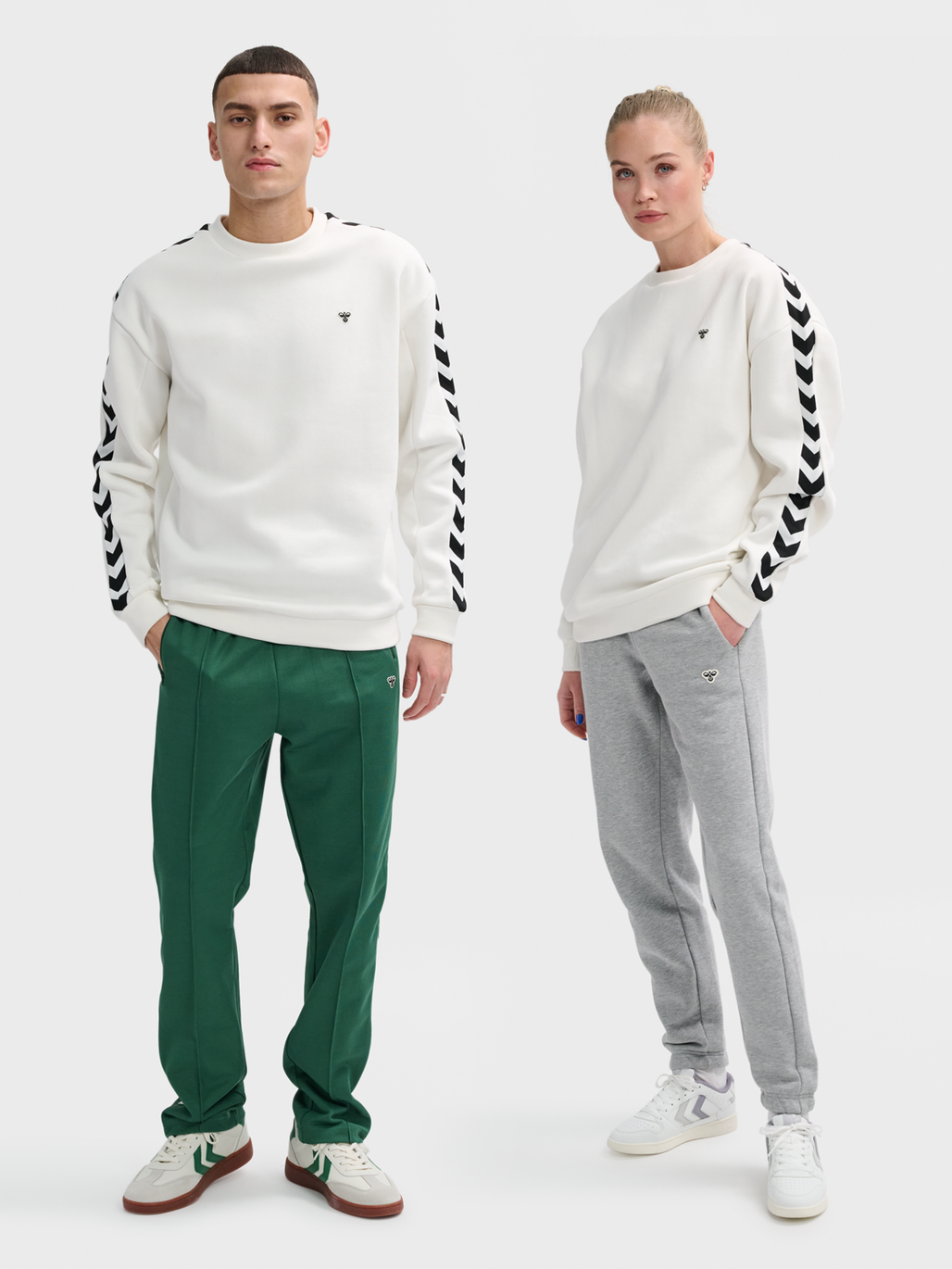 hummel ARCHIVE LOOSE FIT SWEATSHIRT BLANC DE BLANC hummel