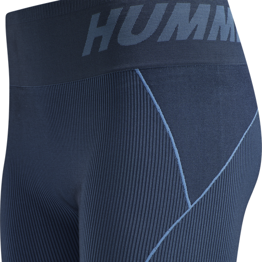 hmlTE CHRISTEL SEAMLESS MW TIGHTS, MARINA/INSIGNIA BLUE MELANGE hmlTE CHRISTEL SEAMLESS MW TIGHTS, MARINA/INSIGNIA BLUE MELANGE, packshot