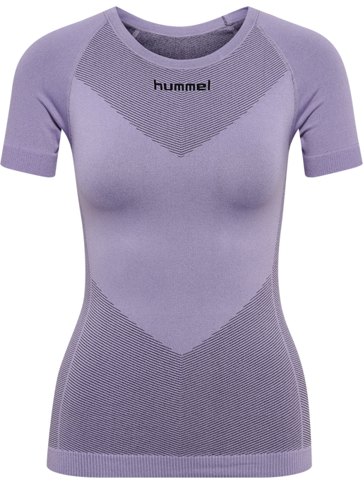 HUMMEL FIRST SEAMLESS JERSEY S/S W, LAVENDER MELANGE, packshot