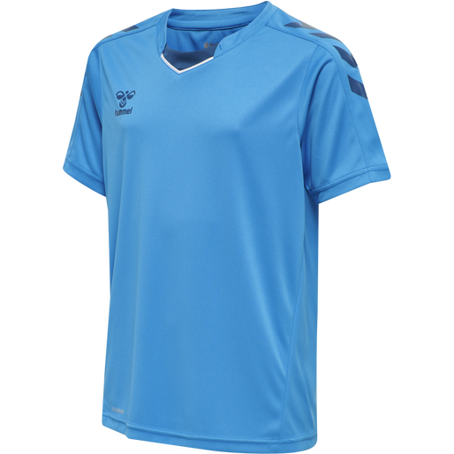 hmlCORE XK POLY JERSEY S/S KIDS, BLUE DANUBE, packshot