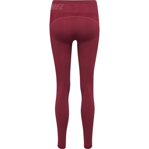 hmlTE CHRISTEL SEAMLESS MW TIGHTS, CABERNET/APPLE BUTTER MELANGE, packshot