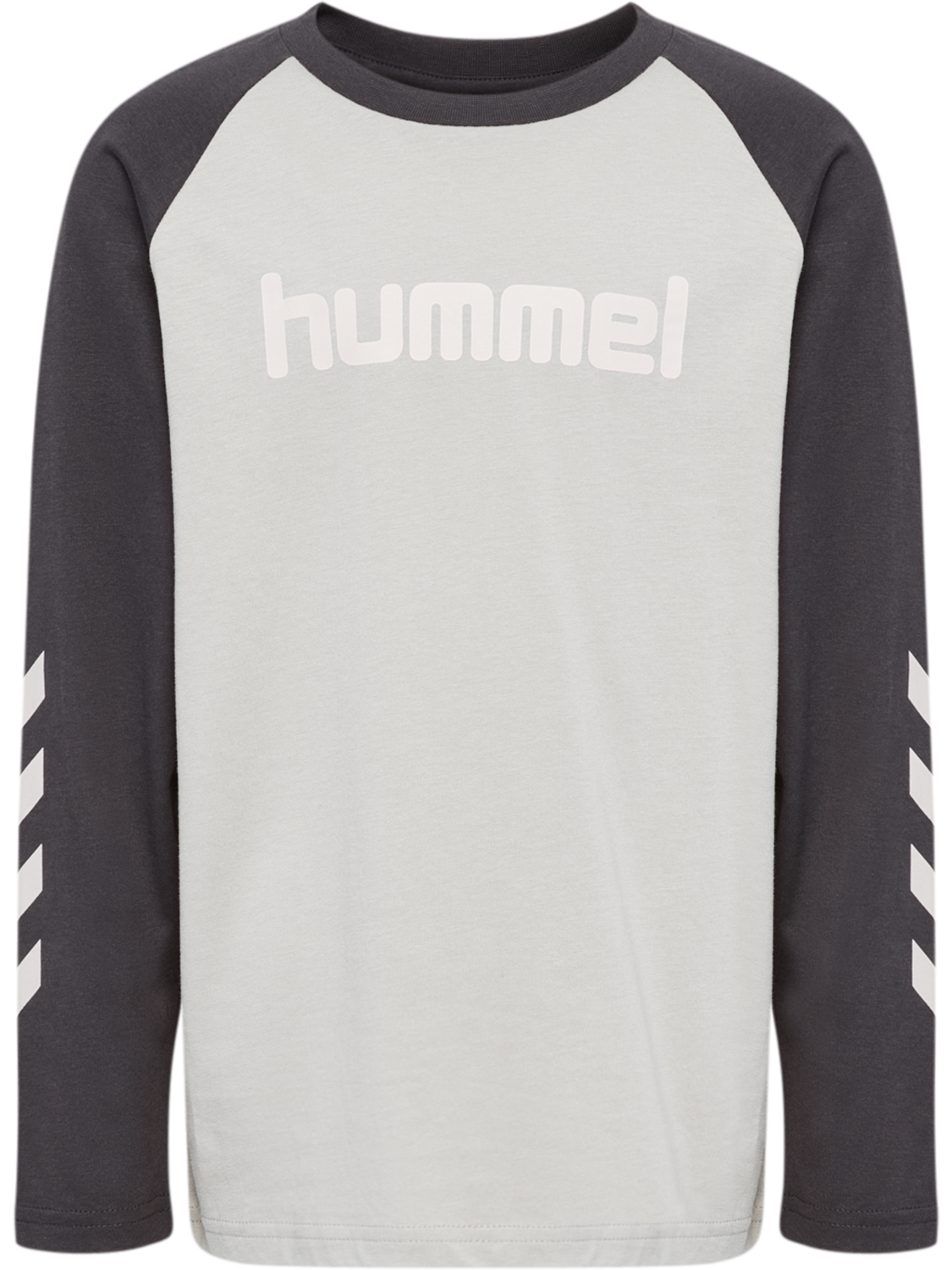 hmlJR LOGO T-SHIRT L/S, EBONY, packshot