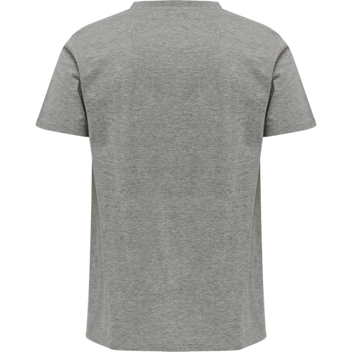 hmlMOVE GRID COTTON T-SHIRT S/S, GREY MELANGE, packshot