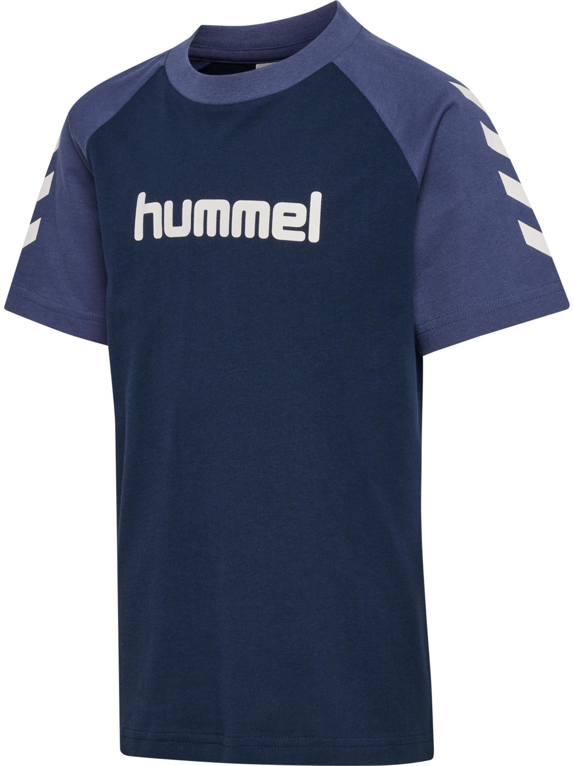 hmlJR LOGO T-SHIRT S/S, DRESS BLUES/BLUE INDIGO, packshot