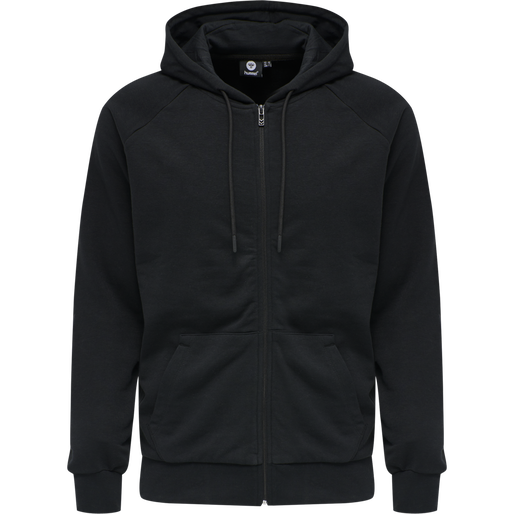 Black top zipped hoodie