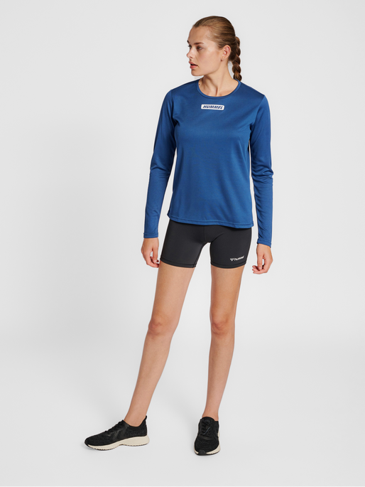 hmlTE TOLA T-SHIRT L/S, INSIGNIA BLUE, model