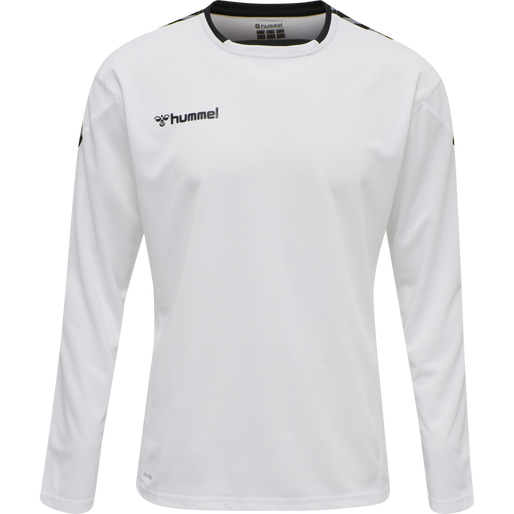 hmlAUTHENTIC POLY JERSEY L/S, WHITE, packshot