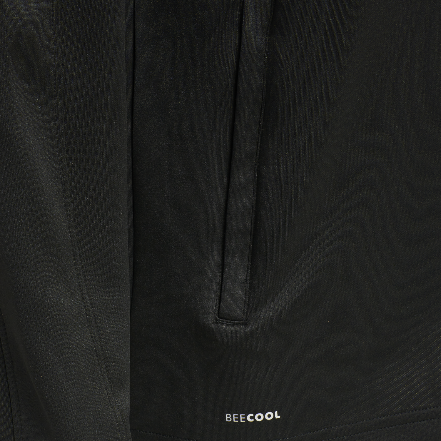 hmlCORE XK POLY SWEAT HOODIE, BLACK/BLACK, packshot