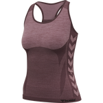 hmlCLEA SEAMLESS TOP, FUDGE/WOODROSE MELANGE hmlCLEA SEAMLESS TOP, FUDGE/WOODROSE MELANGE, packshot