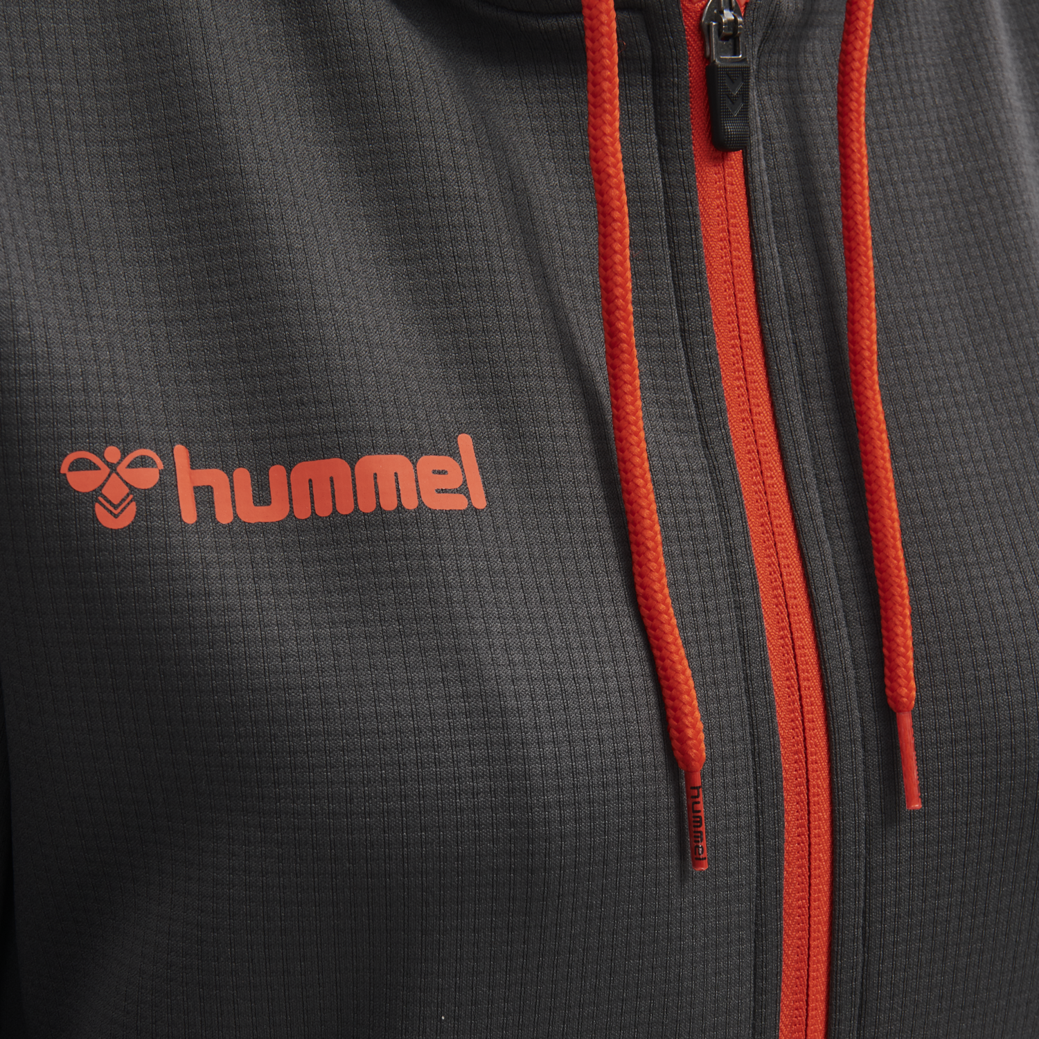 hmlAUTHENTIC POLY ZIP HOODIE WOMAN, ASPHALT, packshot