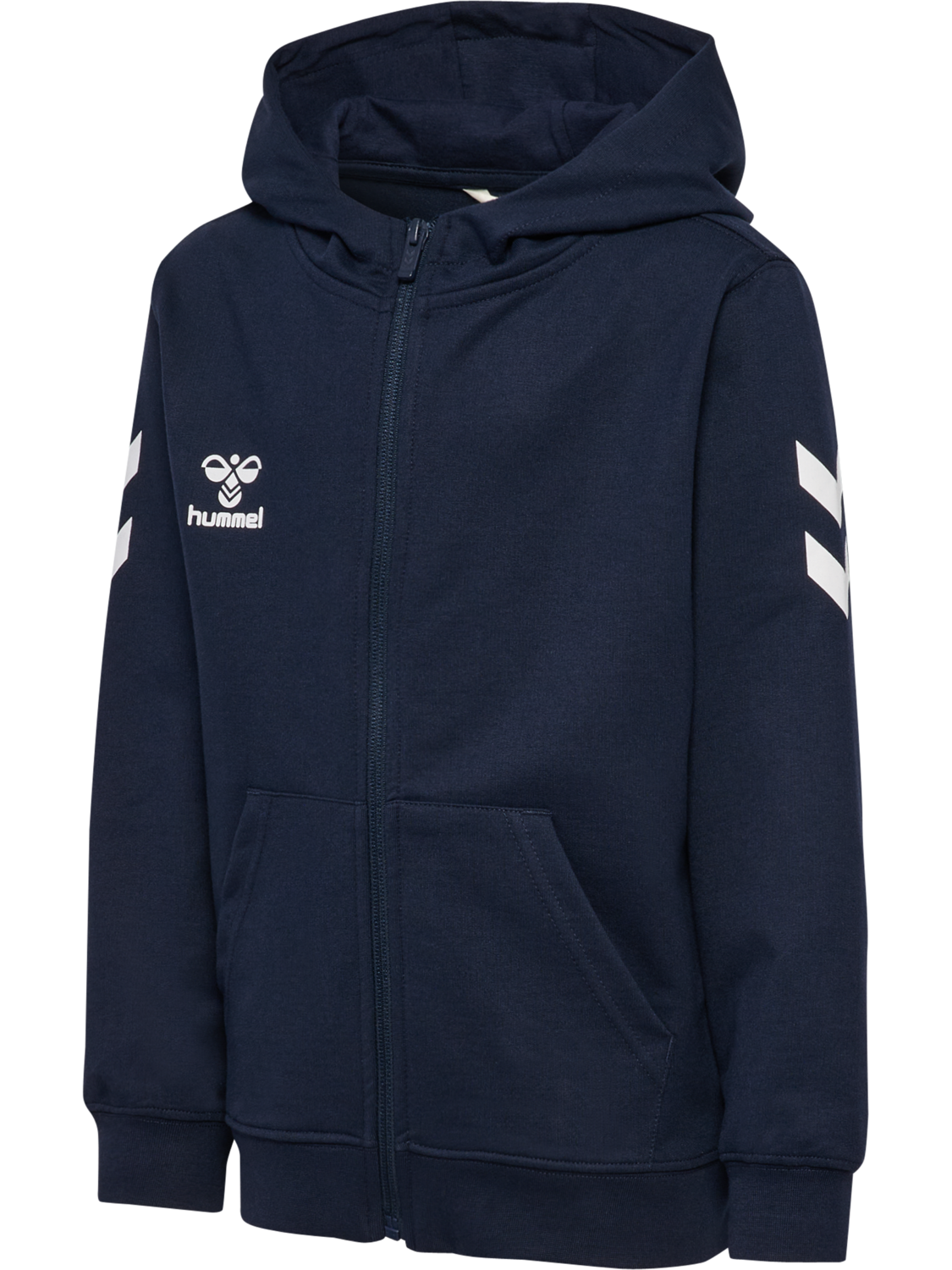 hmlGO 2.0 CHEVRON ZIP HOODIE KIDS, MARINE, packshot