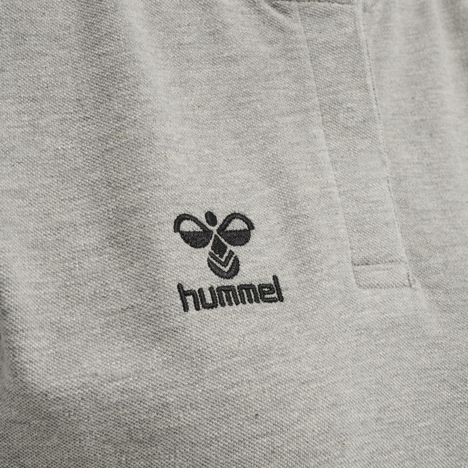 hmlMOVE GRID POLO WOMAN, GREY MELANGE, packshot