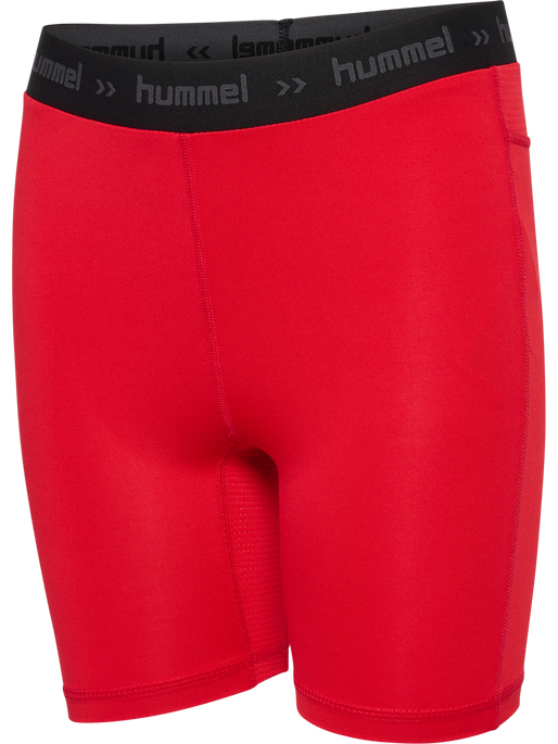 HML FIRST PERFORMAN KIDS TIG SHORTS, TRUE RED, packshot