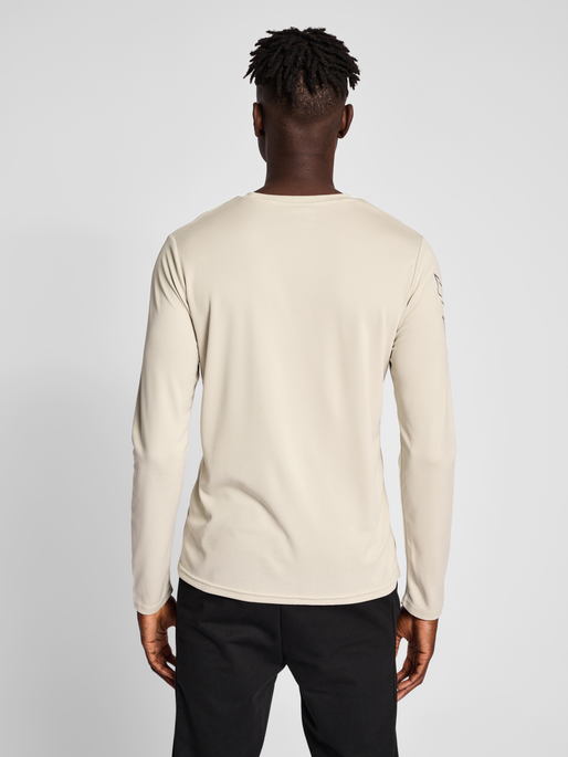 hummel TE TOPAZ T-SHIRT L/S - CHATEAU GRAY