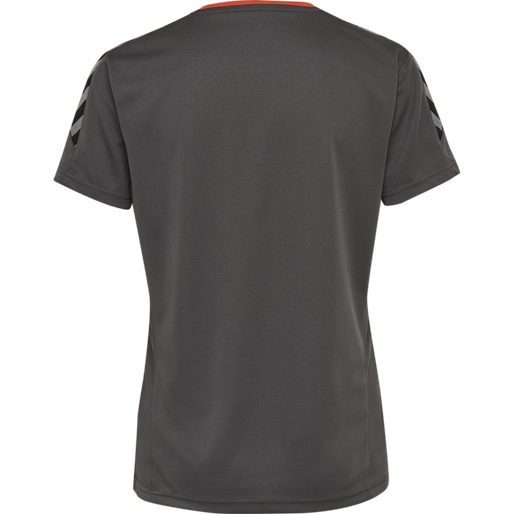 hmlAUTHENTIC POLY JERSEY WOMAN S/S, ASPHALT, packshot