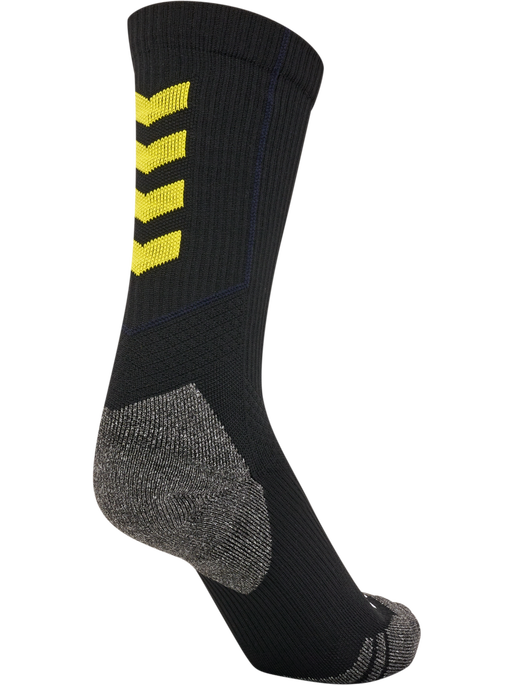 hmlPRO TRAINING SOCKS LOW, BLACK/BLAZING YELLOW, packshot