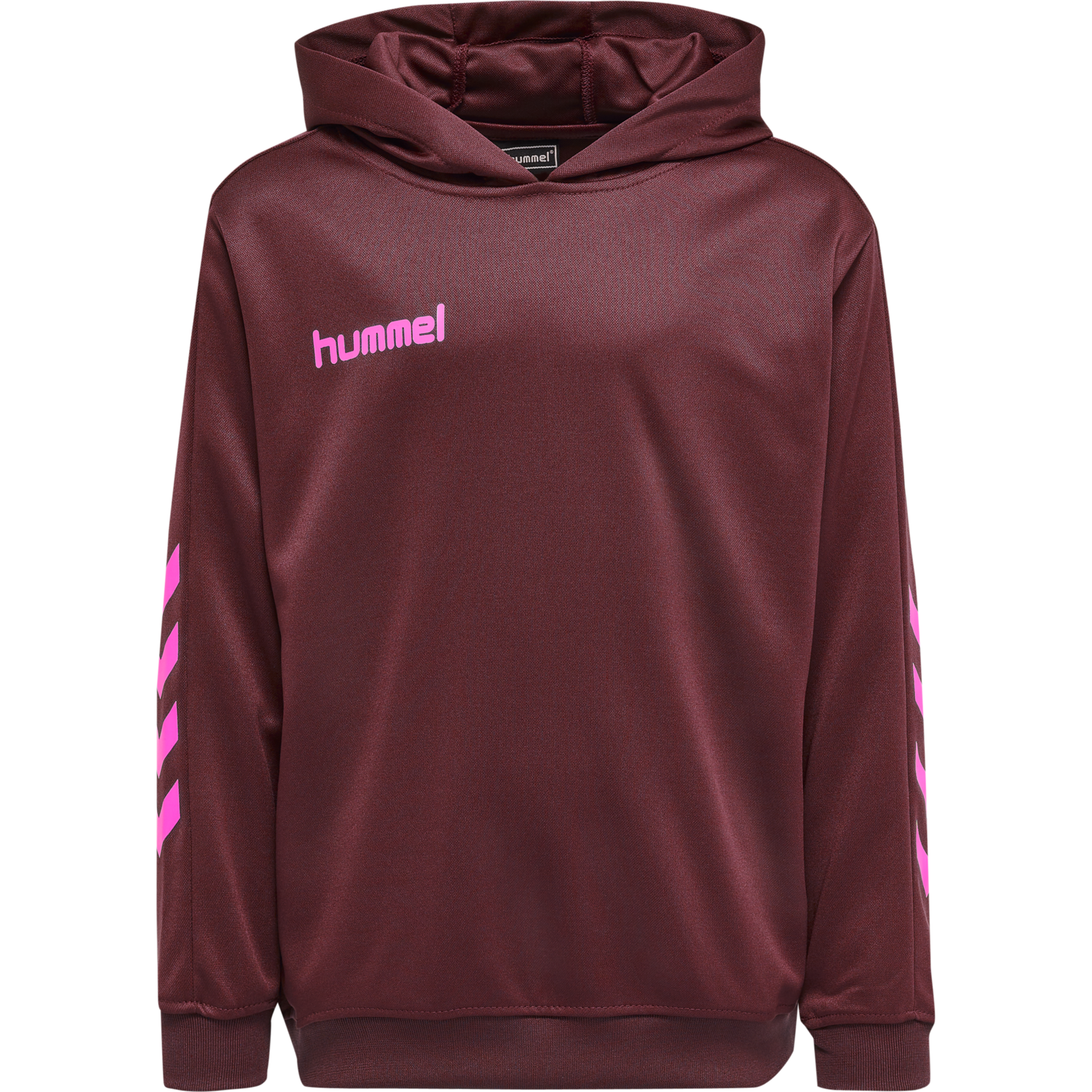 hmlPROMO KIDS POLY HOODIE, BIKING RED/RASPBERRY SORBET, packshot