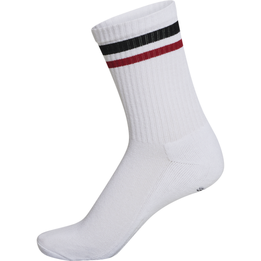 hmlRETRO 4-PACK SOCKS MIX, WHITE, packshot