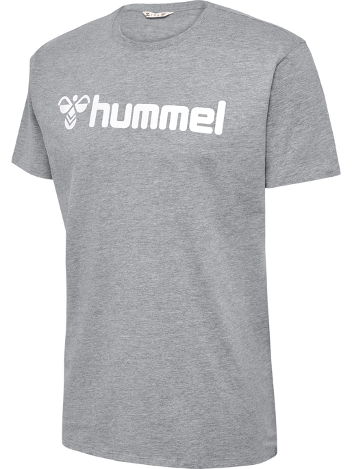 hmlGO 2.0 LOGO T-SHIRT S/S, GREY MELANGE, packshot