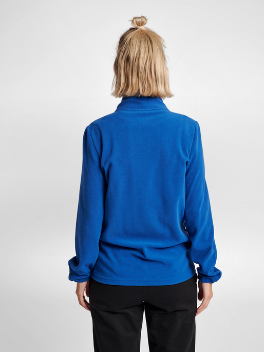 hummel NORTH FULL ZIP FLEECE JACKET WOMAN - TRUE BLUE