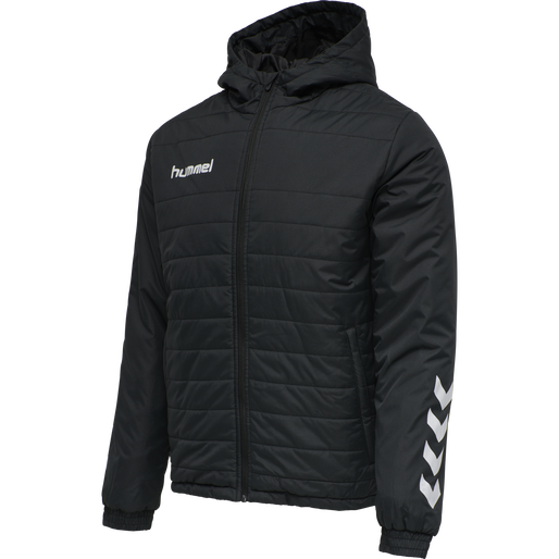 hmlPROMO SHORT BENCH JACKET, BLACK, packshot