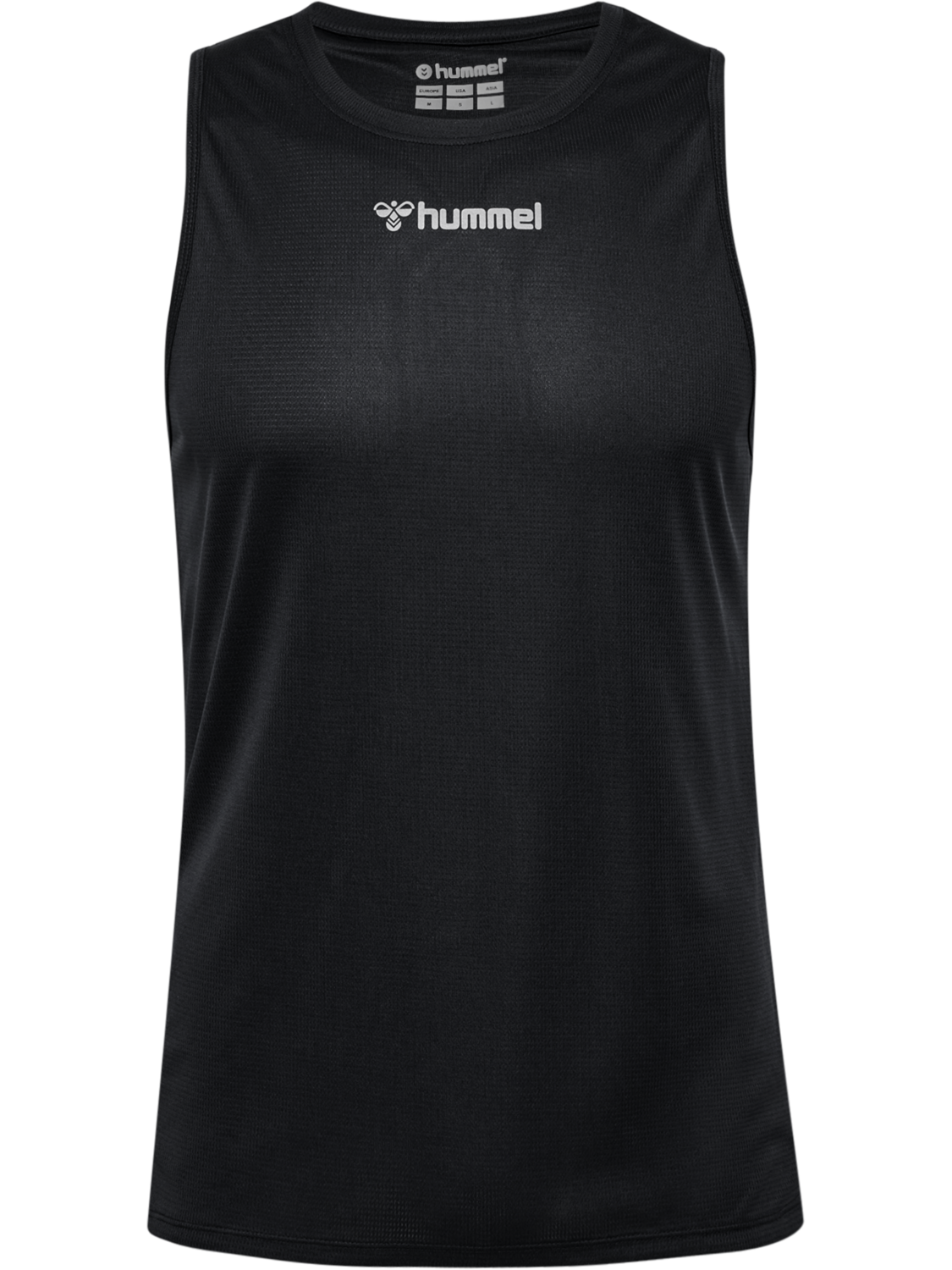 hmlRUN SINGLET S/L, BLACK, packshot