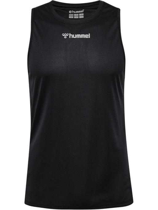 hmlRUN SINGLET S/L, BLACK hmlRUN SINGLET S/L, BLACK, packshot