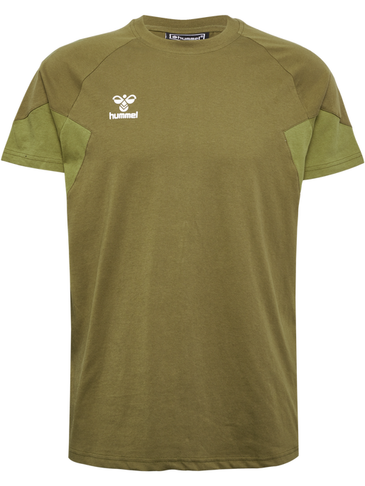 hmlTRAVEL T-SHIRT S/S, MILITARY OLIVE hmlTRAVEL T-SHIRT S/S, MILITARY OLIVE, packshot