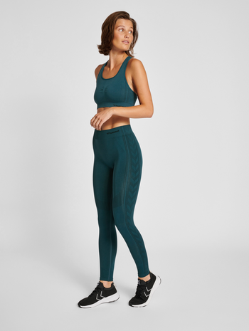 hmlSHAPING SEAMLESS MW TIGHTS, DEEP TEAL, model