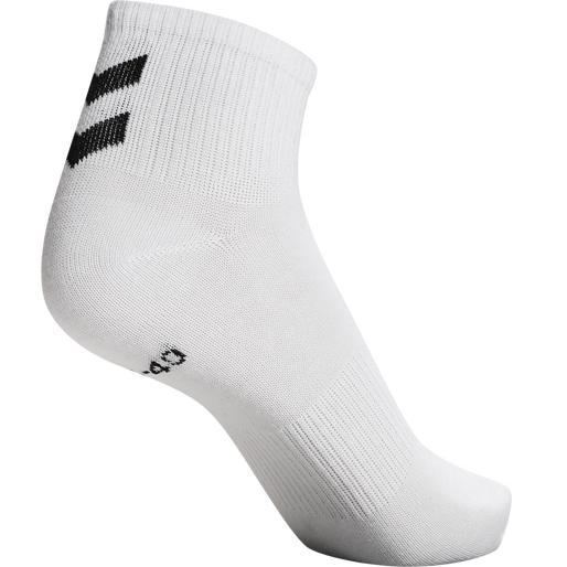 hmlCHEVRON 6-PACK  MID CUT SOCKS, WHITE, packshot