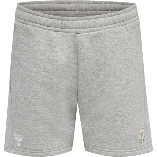 hmlGG12 SWEAT SHORTS WOMAN, GREY MELANGE, packshot