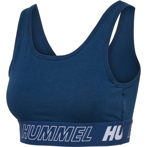 hmlTE MAJA 2-PACK COTTON SPORTS TOP, BLACK/INSIGINA BLUE, packshot