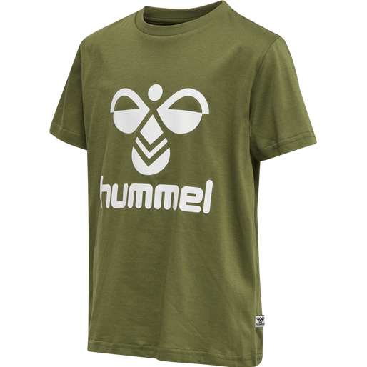 hmlTRES T-SHIRT S/S, CAPULET OLIVE, packshot