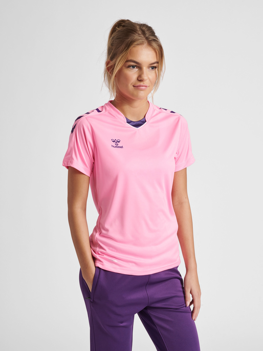 Hummel Core Xk Poly Jersey S S Woman Cotton Candy Hummel Net
