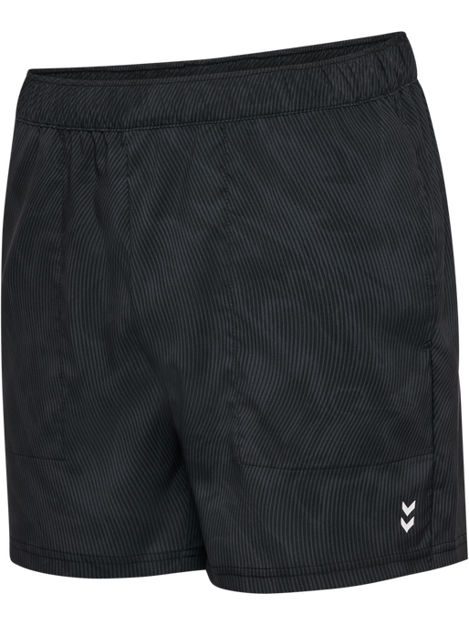 hmlPULSE AOP WORKOUT SHORTS SET, BLACK/EBONY hmlPULSE AOP WORKOUT SHORTS SET, BLACK/EBONY, packshot