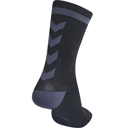 ELITE INDOOR SOCK LOW, BLACK/ASPHALT, packshot