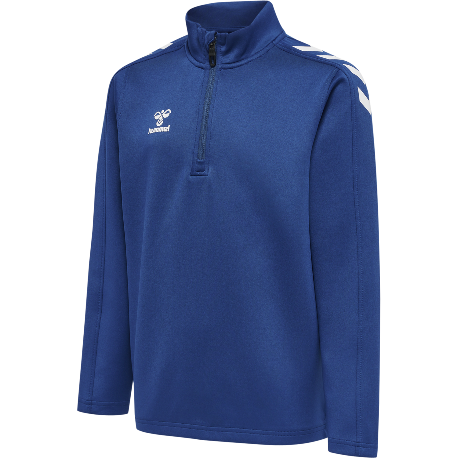 hmlCORE XK HALF ZIP POLY SWEAT KIDS, TRUE BLUE, packshot