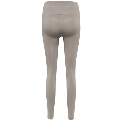 hmlTIF SEAMLESS HIGH WAIST TIGHTS, DRIFTWOOD, packshot