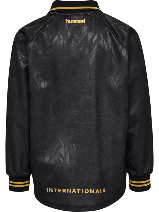 hmlJR LOOSE BAY SOCCER JERSEY L/S, BLACK, packshot